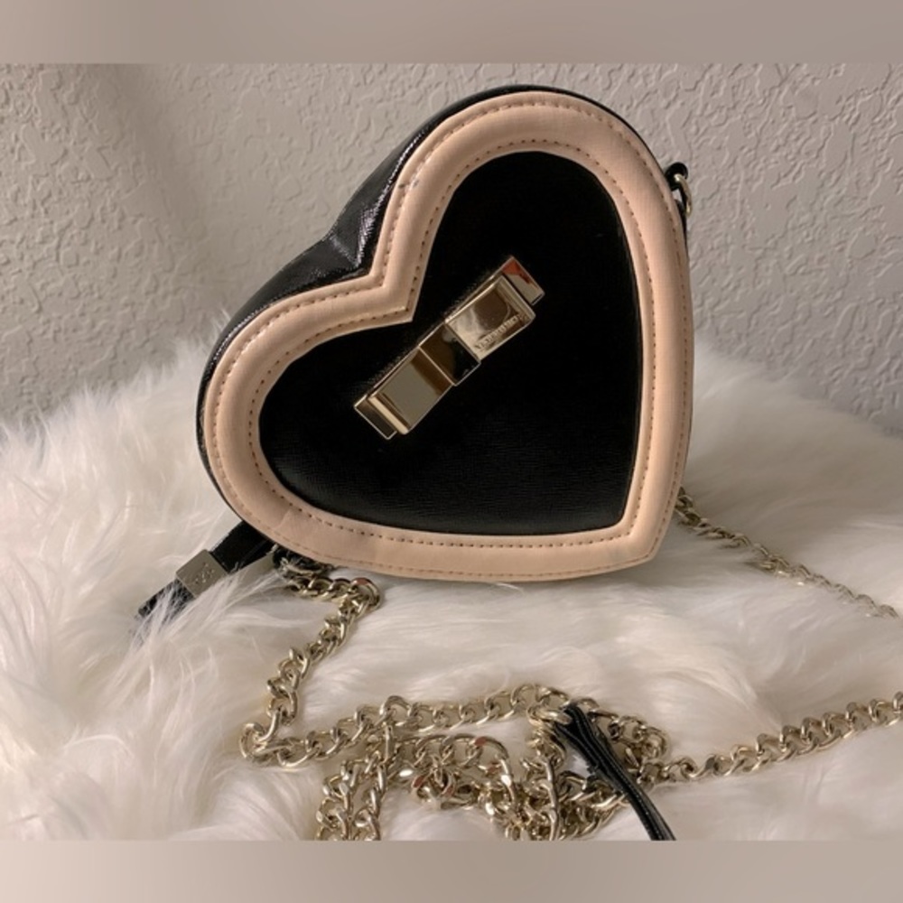 Victoria Secret heart shaped crossbody purse